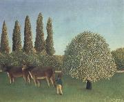 Henri Rousseau THe Pasture Sweden oil painting artist
